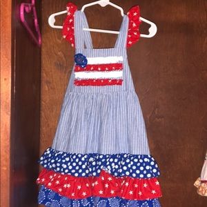 RicRac& ruffles patriotic dress